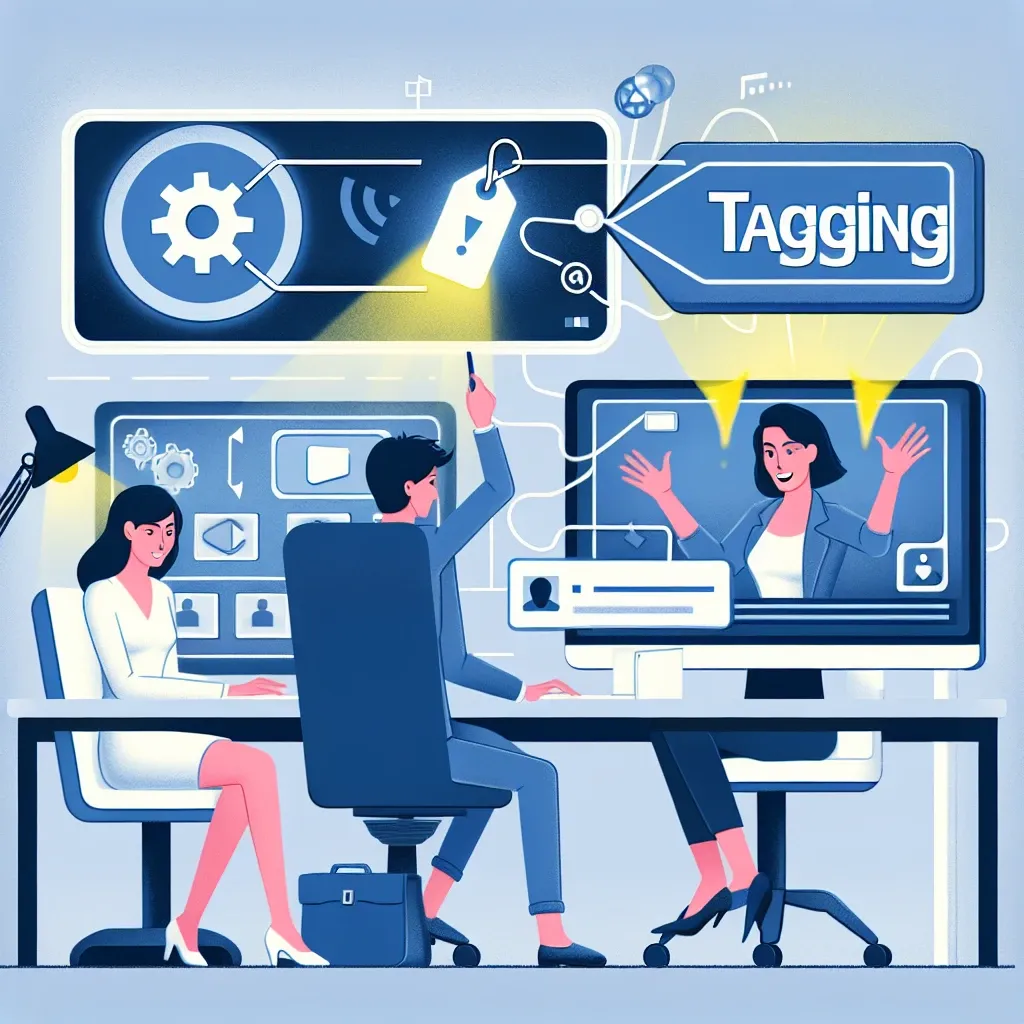"Content creator tagging other YouTube channels in a video to enhance collaboration and visibility, illustrating best practices from the article 'How to Tag Other YouTube Channels in Your Videos: A Comprehensive Guide.'"